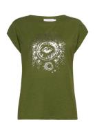 T-Shirt W. Tarot Print Green Coster Copenhagen