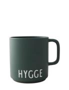 Favourite Cup With Handle Green Design Letters