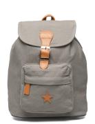 Baggy Back Pack, Grey With Leather Star Grey Smallstuff