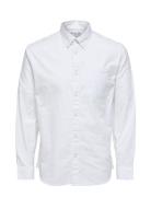 Slhregrick-Ox Flex Shirt Ls S White Selected Homme