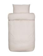 Milano Satin Påslakanset Beige Høie Of Scandinavia