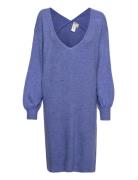 Yasemmy Ls Midi Knit Dress - Pb Blue YAS