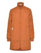 Nokka W Long Quilted Jacket Orange Weather Report