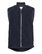 Fleece Bomber Vest Blue Revolution