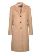 Wool Blend Tailored Coat Beige GANT