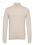 Mélange Roll Neck Knit Cream Lindbergh