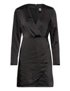 Yassannie Ls Drape Dress - Show Black YAS