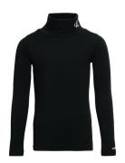 Monogram Ls Roll Neck Top Black Calvin Klein