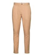 Akjulius Cotton Pleat Pant Beige Anerkjendt