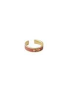 Word Candy Ring Red Design Letters