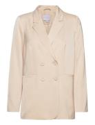 Blazer With Slit And Buttons Cream Coster Copenhagen
