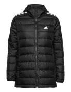 Essentials Light Down Hooded Parka Black Adidas Sportswear