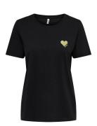 Onlkita S/S Top Noos Black ONLY