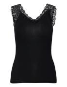 Pcbarbera Lace Top Jrs Noos Bc Black Pieces