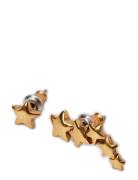 Ava Recycled Star Earrings Gold Pilgrim