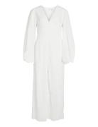 Vimalina L/S Puff Sleeve Maxi Dress/Ka White Vila