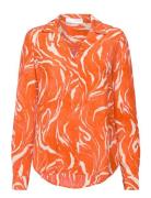 Slfsirine Ls Shirt B Orange Selected Femme