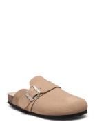 Biaolivia Mule Suede Brown Bianco