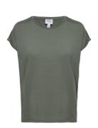 Vmava Plain Ss Top Ga Jrs Noos Khaki Vero Moda