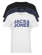 Jjecorp Logo Tee Ss O-Neck 3Pk Mp Noos White Jack & J S