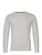 Stretch Slim Fit Long Sleeve Tee Grey Tommy Hilfiger