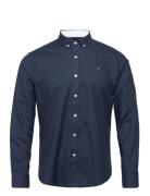 Oxford Stretch Plain L/S Navy Clean Cut Copenhagen