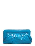 Veldagz Midi Patent Clutch Blue Gestuz