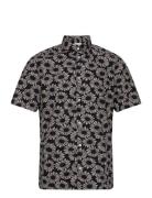 Cfanton Ss Flower Printed Shirt Navy Casual Friday