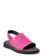 Sandals - Flat - Open Toe - Op Pink ANGULUS