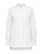 Slfsanni Ls Shirt White Selected Femme