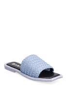 Bialillie Braided Slide Leather Blue Bianco