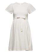 Mlmaya Ss Jrs Short Dress A. White Mamalicious