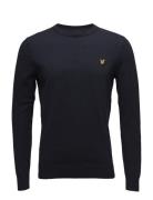 Cotton Merino Crew Jumper Navy Lyle & Scott