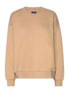 G Badge C-Neck Beige GANT