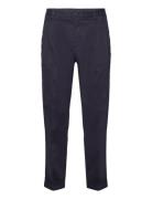 Relaxed Tapered Cotton Suit Pants Navy GANT