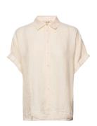 Aven Ss Linen Shirt Cream MOS MOSH