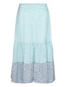 Enora Tiered Midi Skirt Blue French Connection