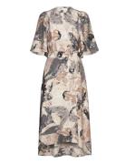 Elitaiw Wrap Dress Grey InWear