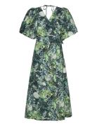 Caragz P Wrap Dress Green Gestuz