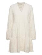 Objfeodora Gia L/S Dress Div White Object
