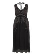 Laia Emb Dress Black AllSaints