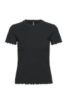 Pcnicca Ss O-Neck Top Noos Black Pieces