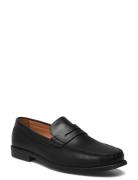 Leather Penny Loafers Black Mango
