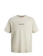 Jorvesterbro Tee Ss Crew Neck Noos Beige Jack & J S