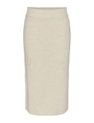 Yasassi Hw Midi Knit Skirt S. Noos White YAS