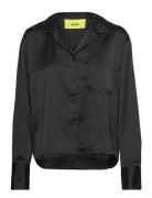 Jxeva Ls Comfort Satin Shirt Noos Black JJXX