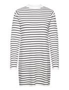 Striped Jersey Dress White Mango