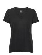 V Neck Tee Black Lee Jeans