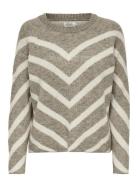 Onleliza L/S Pullover Knt Noos Brown ONLY