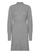 Vmvera Ls Short Knit Dress Vma Grey Vero Moda